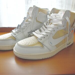 Off-White White and Cream High-Tops
